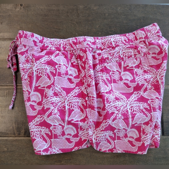 VINEYARD VINES women's Linen Blend bright pink whale 3" shorts - S - Picture 3 of 8